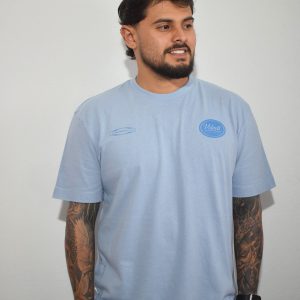 CAMISETA AZUL REGULAR HOMBRE