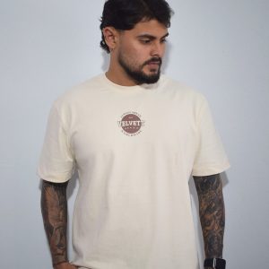 CAMISETA BEIGE REGULAR HOMBRE