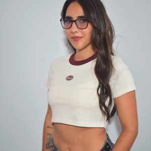 VELVETT CROP TOP BEIGE