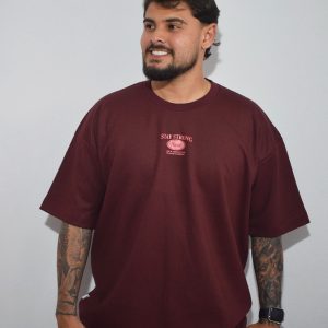 CAMISETA VINOTINTO OVERSIZE HOMBRE